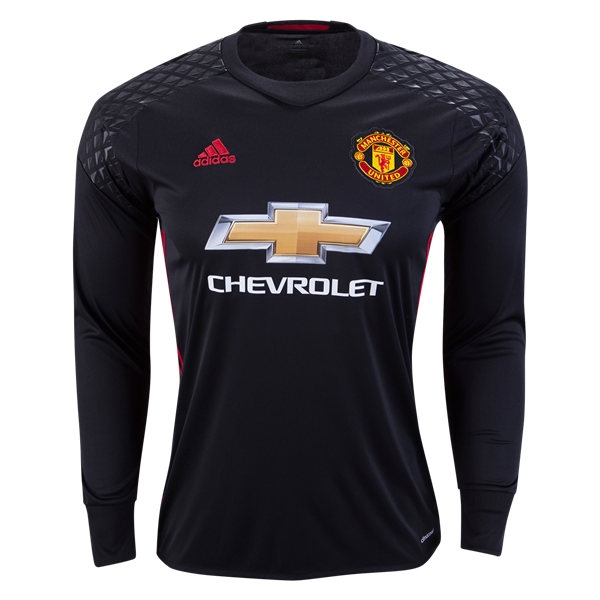 2016-17 Manchester United Black LS Goalkeeper Jersey